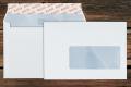 [30696] Briefhüllen mit Fenster C6 114x162 mm Haftklebend Hochweiß 100 g/qm